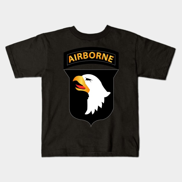 101st Airborne Division wo Txt Kids T-Shirt by twix123844